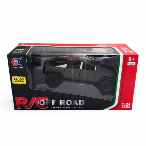 Masinuta off road radiocomandata, model pickup futurist, scara 1:24, metal, culoare negru