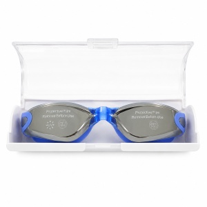 Ochelari de inot copii albastri reglabili cu dopuri de urechi din silicon anti-fog UV