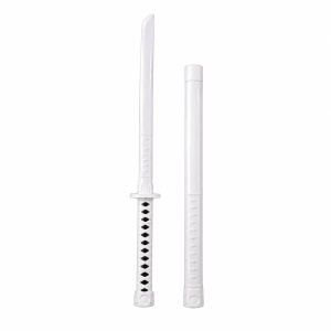 Sabie cu teacă și lumini LED, cu detalii negre, 67 cm – sabie de jucărie din plastic