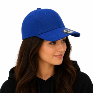 Sapca albastra reglabila unisex, stil casual simplu - Img 2