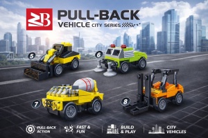 Set 16 jocuri constructie vehicule interventii si utilaje, modele multiple, copii - Img 3