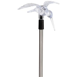 Set 2 Lampi Solare Gradina Colibri LED Multicolor, Iluminare Automata, Decor Exterior - Img 2