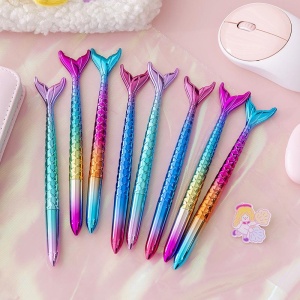 Set 48 Pix cu Gel Sirena – Design Magic si Scriere Cursiva, Ideal pentru Scoala - Img 4