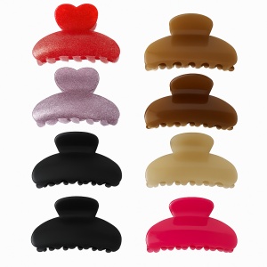Set 6 Cleme Par 9cm Mix Glitter si Lucioase , Accesorii Puternice pentru Coafuri
