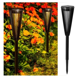 Set 6 Lampi Solare Gradina Tip Torta LED, Iluminat Exterior cu Panou Solar, Tarus Pamant - Img 2