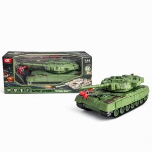 Tanc cu telecomanda verde army, vehicul militar RC, 25 cm