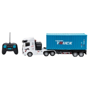 Camion cu container RC, telecomandă 2.4G, acumulator, aplicație mobilă, 39 cm