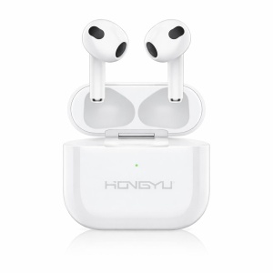 Căști wireless TWS Hongyu HY-BT04 Bluetooth 5.3, control touch, albe