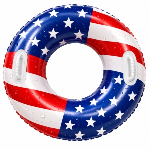 Colac Gonflabil Model Steag, 90 cm, cu Mânere – pentru Piscină și Plajă - Img 2