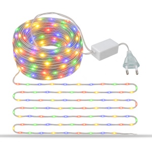 Instalație LED tip liniar din sarma siliconata, 300 LED multicolor, 30 m - Img 6