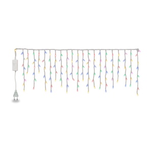 Instalatie LED tip turturi de Craciun, 12 m, 300 LED, multicolor, interconectabila - Img 5