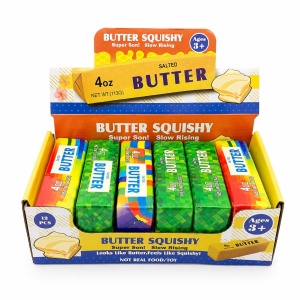 Jucărie Antistres Squishy Butter Multicolor 13 cm – Slow Rising, Moale și Elastică pentru Copii și Adulți - Img 2