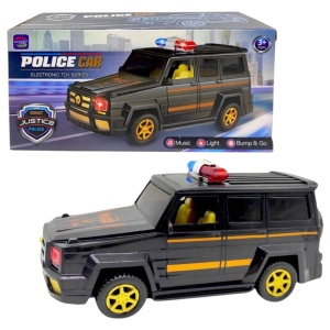 Mașină de poliție interactivă cu lumini și sunete, plastic, 23 cm