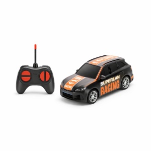 Masinuta cu telecomanda tip SUV negru cu portocaliu 4 directii scara 1:24
