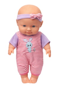 Păpușă Bebelus , Material Textil și Plastic, 22.5 cm, Îmbrăcăminte Detașabilă