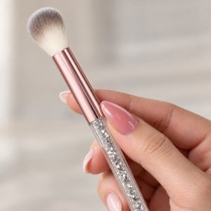 Pensulă pentru fard de pleoape IDEI, peri naturali, mâner cu cristale - Img 6