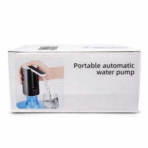Pompa automată pentru dozare apă, dispenser electric portabil pentru bidoane de apă, negru - Img 2