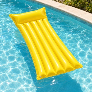 Saltea Gonflabilă Galbenă pentru Plajă și Piscină, 183 x 69 cm - Img 6