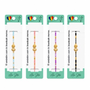 Set 12 Brățări cu Pandantiv Scoici Aurii, Reglabile, Multicolore, Mărgele Decorative