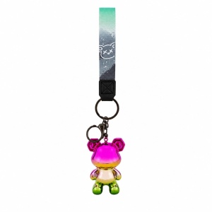 Set 12 Brelocuri Ursuleț 5,5 cm – Mix Culori Metalizate, Accesorii pentru Ghiozdan, Geantă și Chei - Img 2