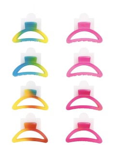 Set 12 Cleme Par 10cm Gradient , Accesorii Colorate si Rezistente pentru Par
