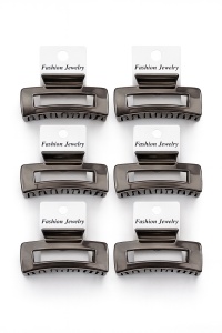 Set 12 Cleme Par 11cm Gunmetal , Accesorii Metalizate Rezistente pentru Coafuri
