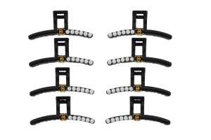 Set 12 Cleme Par 14cm cu Perle si Detalii Aurii , Accesorii Elegante Premium - Img 2