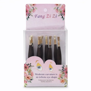 Set 12 pensete cosmetice profesionale pentru sprancene, metalice, varf drept