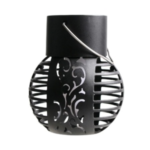 Set 4 Lămpi Solare de Grădină LED din Metal Negru, Design Modern - Img 2