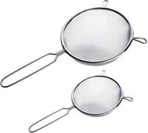 Strecuratoare bucatarie inox 18 cm, sita metalica fina pentru strecurat alimente - Img 4