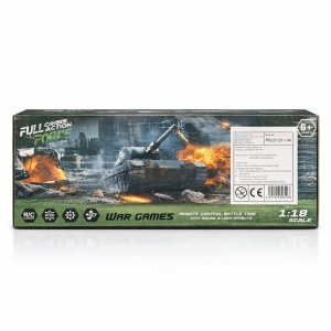 Tanc cu telecomanda maro army, vehicul militar RC, lumini si sunet - Img 2