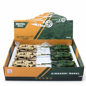 Tanc militar metalic cu sunete lumini si fum, reincarcabil USB 17.5 cm