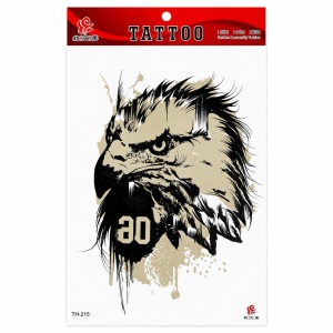Tatuaj Temporar Semipermanent Vultur Stil Urban – 20 cm, Rezistent la Apă, Efect Realist