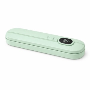 Aparat de vidat și sigilat alimente Vacuum Sealer cu afișaj digital, Verde pal