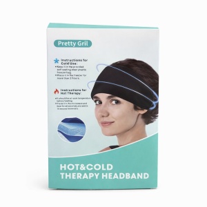 Bentiță Terapeutică cu Terapie Caldă & Rece Pretty Girl, Negru, Material Textil - Img 3