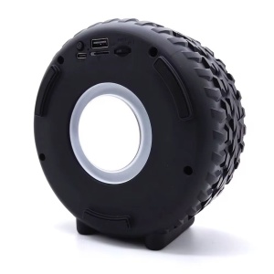 Boxă portabilă Bluetooth IX-BASS în formă de roată, TF, USB, FM, TWS, Albastru - Img 3