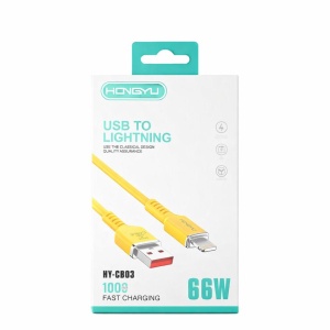 Cablu de Încărcare USB, 66W, Silicon Ultra Moale, Alb, Încărcare Rapidă - Img 3