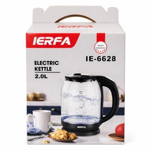 Cana electrica fierbere apa 2L, sticla, 23.5x19 cm, fierbator electric - Img 3