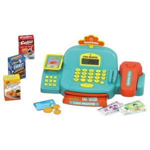 Casă de marcat interactivă din plastic cu sunete și accesorii, 21x11,5x11,5 cm - Img 2