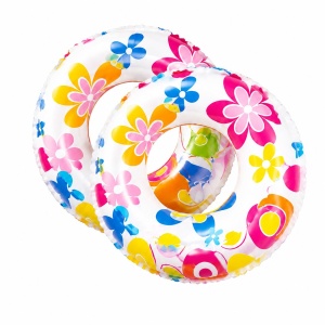 Colac gonflabil copii cu flori colorate, 60 cm, pentru piscina, mare si vacante - Img 2