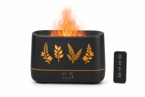Difuzor Aromaterapie cu Efect de Flacără și LED, Plastic