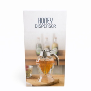 Dozator pentru miere cu sistem anti-picurare, recipient transparent pentru bucătărie - Img 2