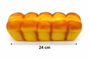 Jucărie Antistres Squishy Pâinică 24 cm – Moale, Pufoasă, Slow Rising - Img 2