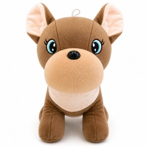 Jucărie de pluș cățeluș maro 30 cm – pluș moale, design adorabil