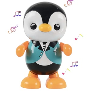 Jucărie Interactivă Pinguin Dansator Electric din Plastic cu Sunete și Lumini, 20,5 cm - Img 2