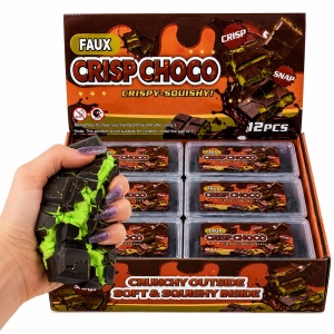 Jucărie Squishy Antistres Ciocolată Crispy – Crocantă la Exterior, Moale la Interior - Img 3