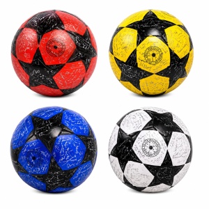 Minge Fotbal Nr. 5 Colorată pentru Copii și Antrenament - Material Durabil și Rezistent la Apă
