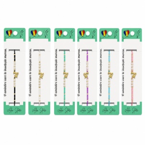 Set 12 Brățări Reglabile cu Pandantiv Stea și Căluț de Mare – Brățări Colorate