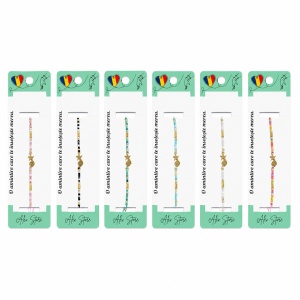 Set 12 Brățări Reglabile cu Pandantiv Stea și Scoică, Multicolore