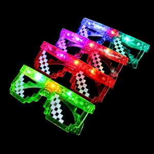 Set 12 ochelari LED, lumini colorate, culori mixte - Img 2